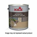 Kilz Decorative Concrete Coating, Gloss, Gray, 1 gal L378711